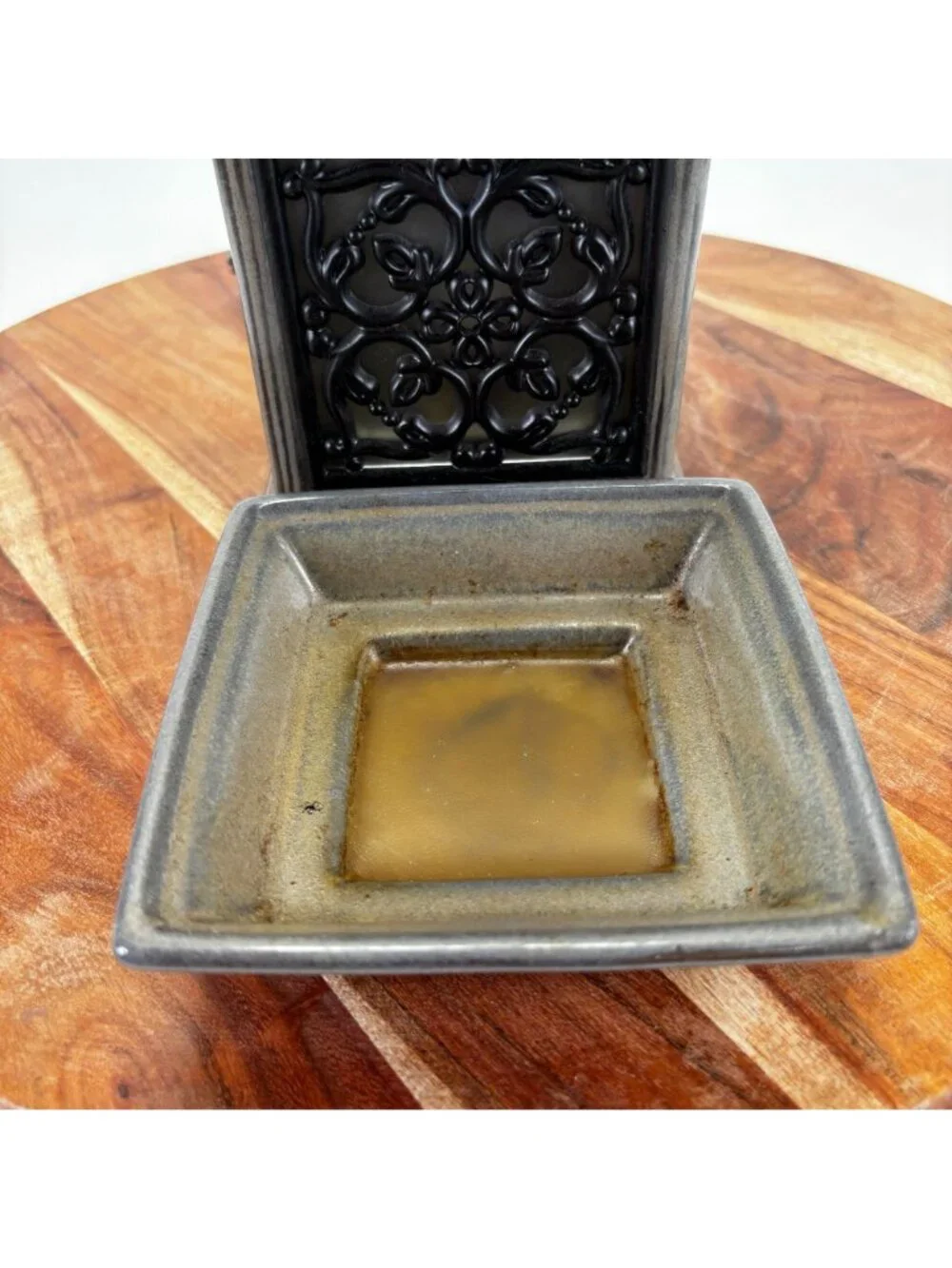 Scentsy Jane Full-Size Warmer Ceramic Wrought Iron Electric Wax w Box - Retired